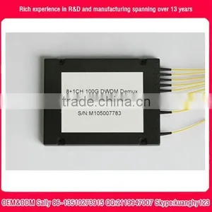 Fiber Optic Passive 50GHz/100GHz/200GHz DWDM OADM Modules 16 Channels Duplex DWDM AAWG Mux Demux OEM Factory thumbnail-1
