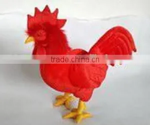 High Quality Factory Wholesale Realistic Plush Standing Red Cock Soft Toy Stuffed Animal Toy Red Standing Cock Plush Toys thumbnail-1
