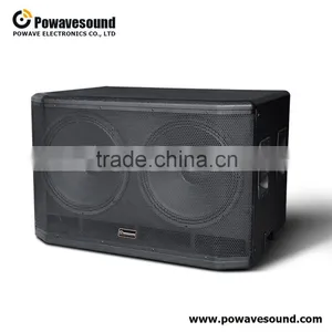 PS-218 Powavesound Professional Speaker System Dual 18" Speaker Box thumbnail-1