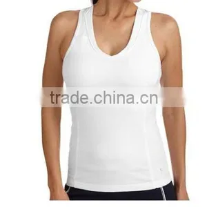 Women's Dri-More Built in Shelf Bra Racerback Tank Activewear Gym Sports thumbnail-3
