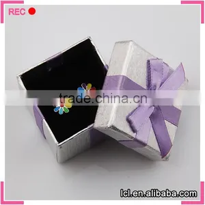 Customized Color Paper Packaging Box With Ribbon, for Ring Hard Paper Gift Box thumbnail-3