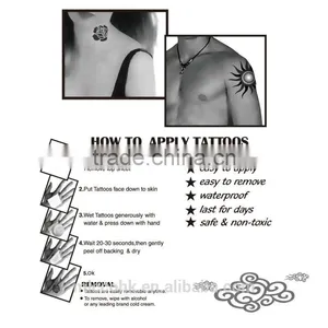 2016 Best Price Flash Tattoos Foil Gold Temporary Tattoo Sticker thumbnail-5