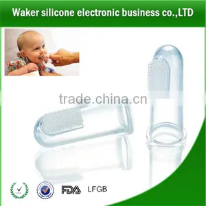 Hot Sale Food Grade Silicone Baby&infant Finger Tooth Brush thumbnail-1