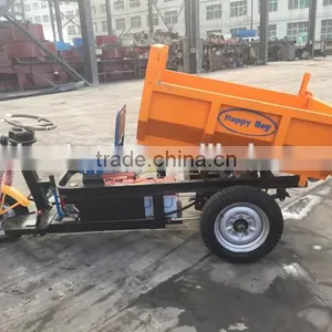 Diesel Engine Light 1t Dumper Tricycle Sale to Peru thumbnail-2