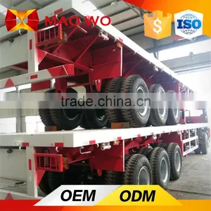 3 Axle Platform Trailer for 20ft and 40ft Container Transport thumbnail-2