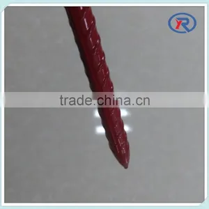 Red Painted Steel Picket Fence Post thumbnail-5