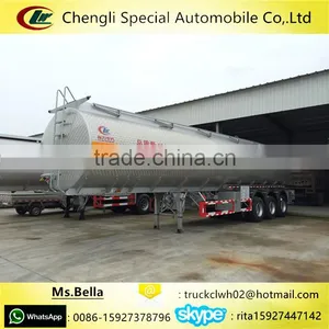 45m3 50m3 Oil Tank Semi Trailer Aluminum Tanker Trailer thumbnail-1
