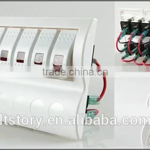 Excellent 8 Gang 12V 24V LED Rocker Switch Panel With Circuit Breakers thumbnail-2