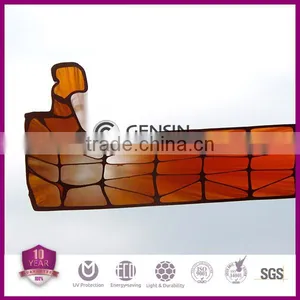 Haining Gensin U-lock Multiwall Polycarbonate Hollow Sheet Building Material thumbnail-1