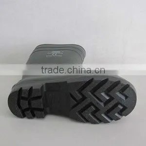 2016 Pvc Safety Boots With Reflective Article Black Boot With Steel Toe Cap and Midsole thumbnail-4