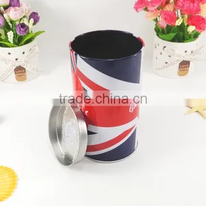 Custom New Design Cheap Round Metal Pen Holder Tin Box thumbnail-1