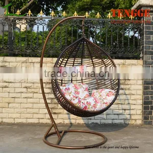 TG-16007 New Season Wide Round Rattan Swing Waterdrop Hanging Chair thumbnail-1