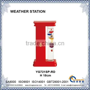 Wooden Frame Advanced Weather Station YG721SP-RD thumbnail-1