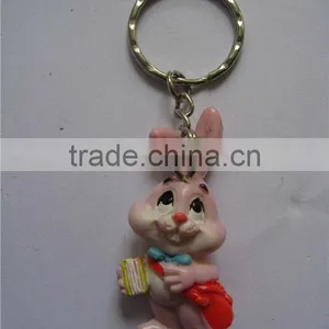 Artificial Rabbit Animal Key Chain thumbnail-1