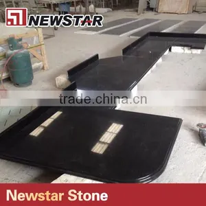 Newstar Black Solid Color Granite Countertop thumbnail-1