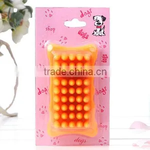 Pet Products Silicone Rubber Pet Brush Dog Cat Sheep Pig Bath Groom Brush thumbnail-4