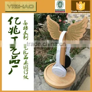 Beautiful Customizable Wooden Lamp Base,pine Wood Menu Base,cheap Wooden Earphone Holder thumbnail-2