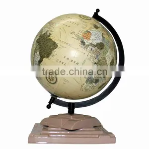 Educational Globe With Metal Base, Rotating World Globe, Unique World Globe, Table World Globe, thumbnail-1