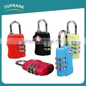 Toprank Promotional Tsa Approved Combination Luggage Zipper Lock 3 Dial Combination TSA Lock For Luggage Bag thumbnail-3