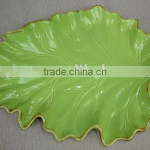 Factory Dirct Porcelain Tree Leaf Plate thumbnail-1
