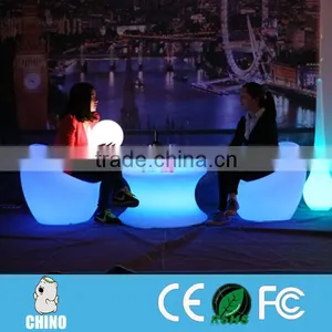 Lounge Table With Chair Beautiful LED Furniture Nightclub Bar Furniture thumbnail-4
