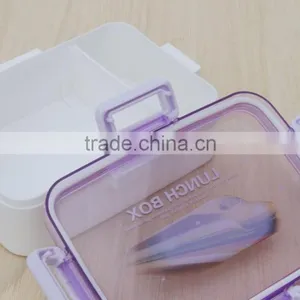 Plastic Rectangular Fresh Preserving Lunch Box With Lock Bento Box thumbnail-4