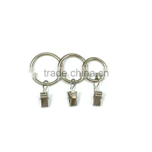 Chrome Plated ID30mm & OD37mm Rod Ring With Clip Hanging / A Ring With A Clip / Iron Curtain Ring With Clip thumbnail-2