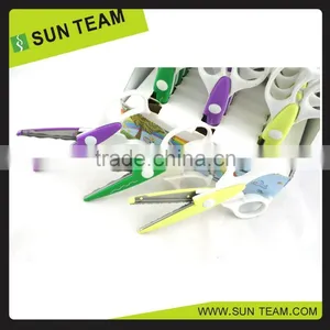 CS009 Popular 6-1/4" Zig Zag Scissors for Shape Cutting thumbnail-1
