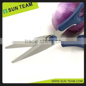 SK033 8" Deep Blue Household Tpr Handle Kitchen Scissors Importers thumbnail-6