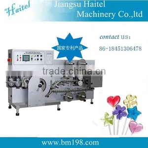 Haitel Highly Quality Different Forming Packing Machine of Making Lollipop and Cotton Candy Machine Price thumbnail-1