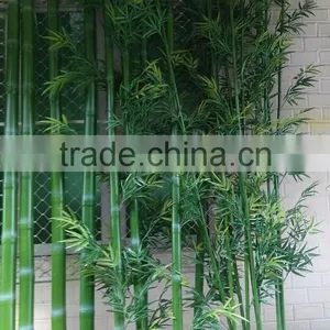 Hign Qulaity New Green Chinese Plastic Outdoor Decor Artificial Lucky Bamboo Poles Fence Plants thumbnail-6
