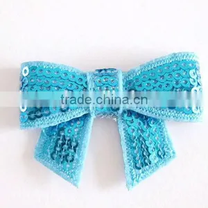 Traditional Magnetic Mullticolor Sequins Hair Bow for the Girls thumbnail-1