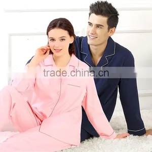 Wholesale Pajamas for Men Women Cotton Pajamas Suits for Lovers thumbnail-1