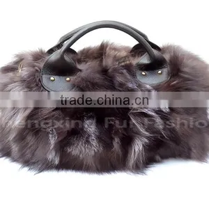 CX-H-34 Genuine Fox Fur Handbag thumbnail-1