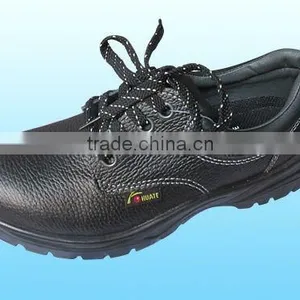 Work Boots Industrial Safety Shoes Black Leather Safety Shoes Steel Toe thumbnail-2
