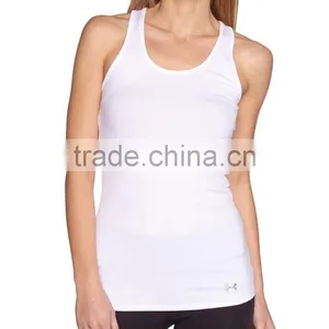 Wholesale Plain White Sport Fitness Custom Tank Top thumbnail-1