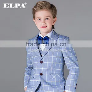 ELPA 2016 Boys Suit Clothing Baby Blue Plaid Boy Casual Suits for Wedding/Show thumbnail-1