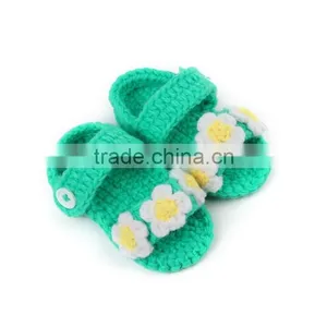 Beautiful Summer Crochet Baby Toddler Shoes thumbnail-3