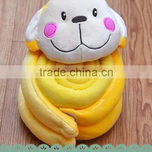 Cute 3D Animal Character Coral Fleece Baby Blanket thumbnail-2
