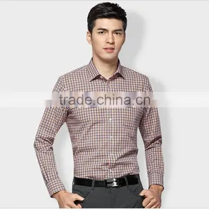 Non Iron Men's Shirt Plaids Shirt Orange Plaids thumbnail-2