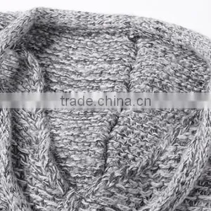 2017 Ladies Stylish Custom Made Tassels Hem Pullover Sweater Poncho With Best Quality thumbnail-5