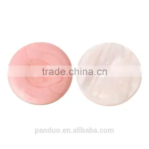 Round Handmade Enamel Pink Two Holes Shell Sewing Button thumbnail-1