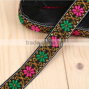 Factory Directly Sale Polyester Jacquard/ethnic/embroidery Ribbon for Garments thumbnail-4