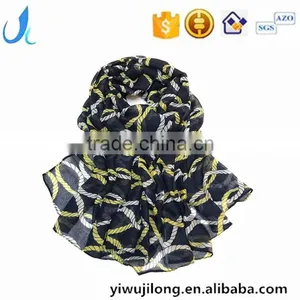 High Quality Thick Voile Printed Scarf Women Spring Summer New Styles Fashion Scarves Shawl thumbnail-1