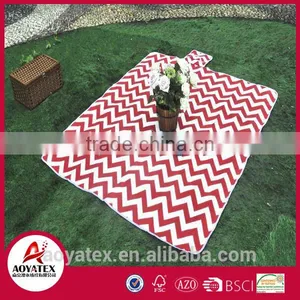 100% Polyester Super Soft CE Certified Many Capacities Waterproof Portable Picnic Blanket Mat thumbnail-2
