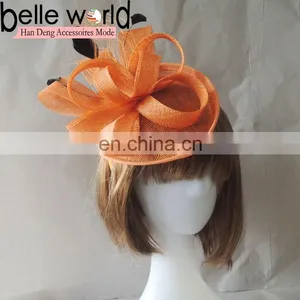 2014 NEW Wedding Orange Hair Fascinator Haibands thumbnail-1