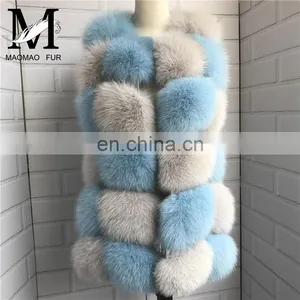 New Arrival 2015 Winter Warm Vest Fashion Women Fox Fur Vest Real Fur Coat thumbnail-1