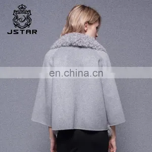 New Fashion Winter Cashmere Coat Ladies Slim Lady Wool Short Coat With Lambs Wool thumbnail-5