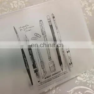 Custom Design China Factory Wholesale High Quality Custom Printing Pvc Stationery Plastic Pens Packaging Zipper Bags thumbnail-2