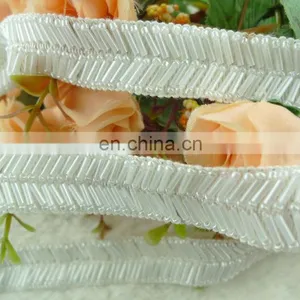 2015 Decorative White Beade Trim for Wedding Fancy Lace Trim for Garment thumbnail-4